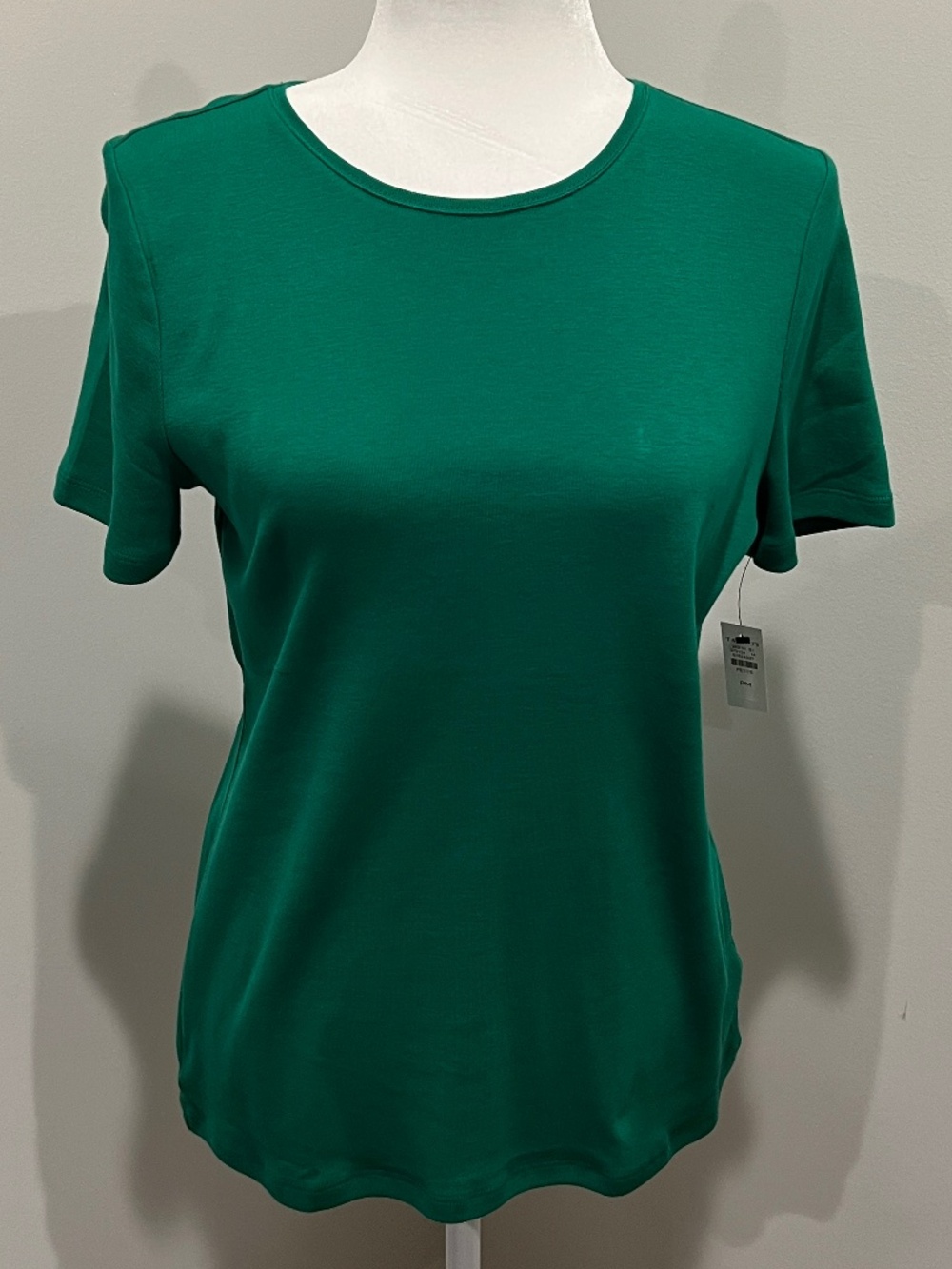 Talbots Pima Cotton Crewneck Tee Medium Petite